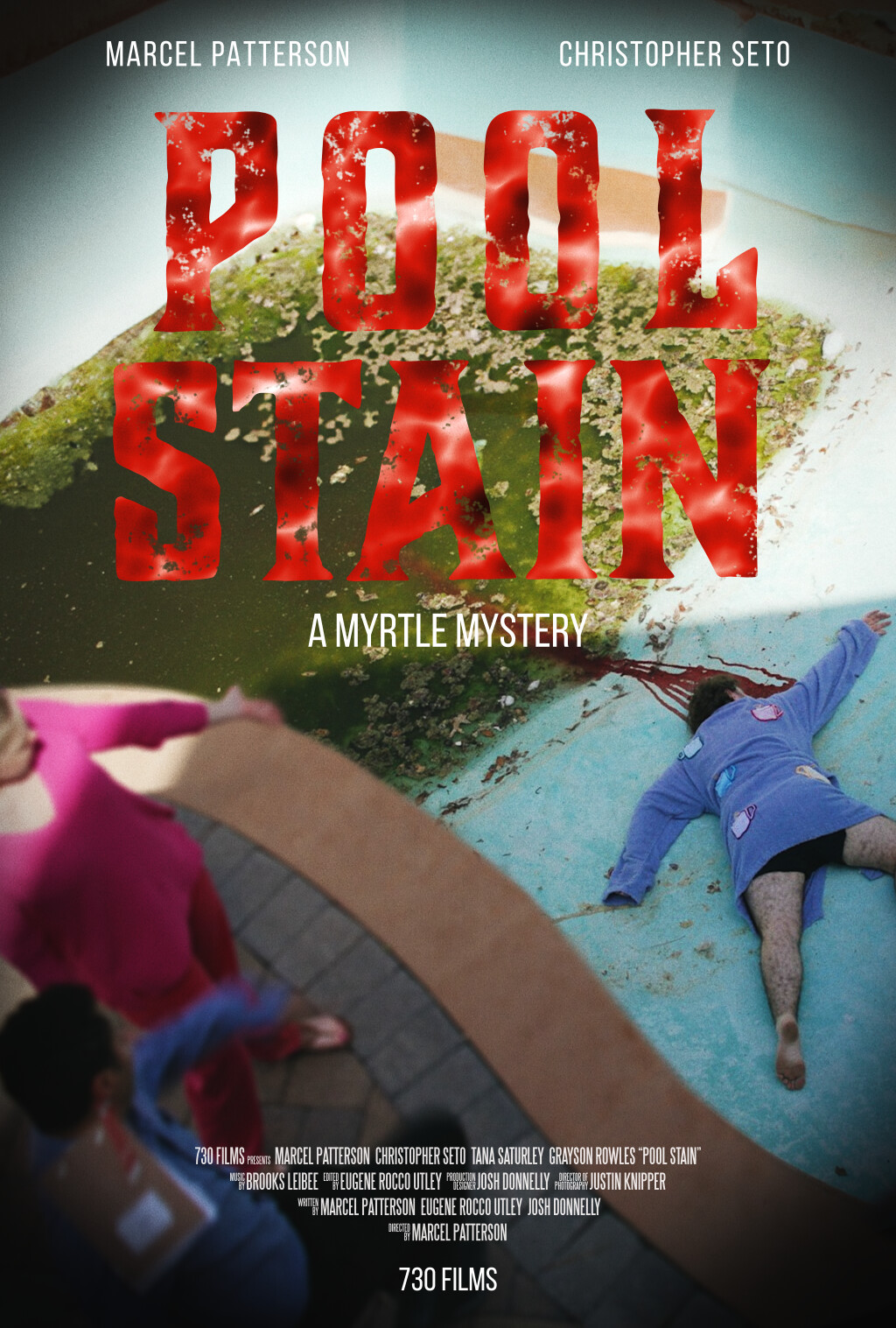 Filmposter for Pool Stain: A Myrtle Mystery